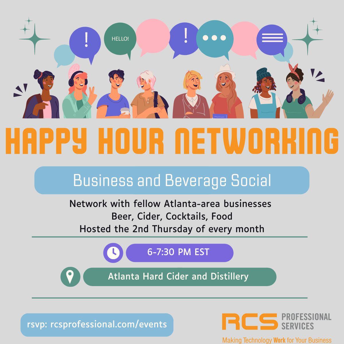 business and beverage social